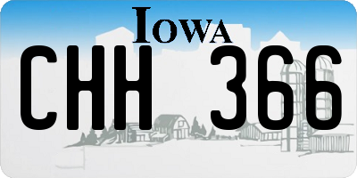 IA license plate CHH366