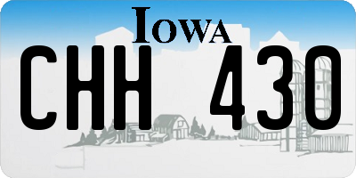 IA license plate CHH430