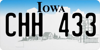 IA license plate CHH433