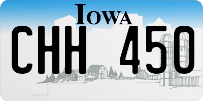 IA license plate CHH450