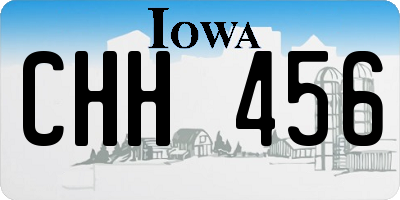 IA license plate CHH456
