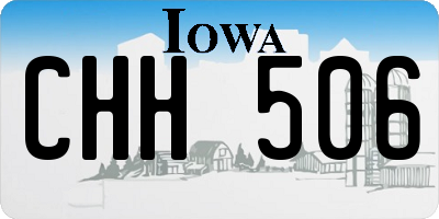 IA license plate CHH506