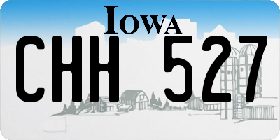 IA license plate CHH527