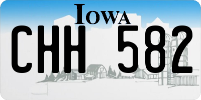IA license plate CHH582