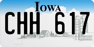 IA license plate CHH617