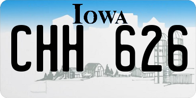 IA license plate CHH626