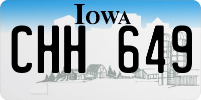 IA license plate CHH649