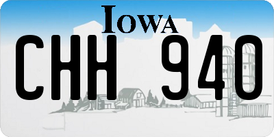 IA license plate CHH940