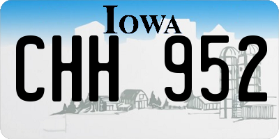 IA license plate CHH952