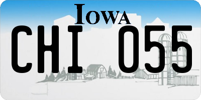 IA license plate CHI055