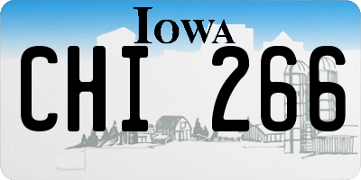 IA license plate CHI266