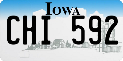 IA license plate CHI592