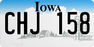 IA license plate CHJ158