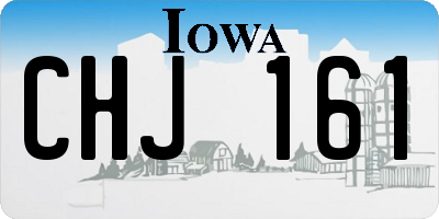IA license plate CHJ161