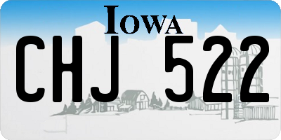 IA license plate CHJ522