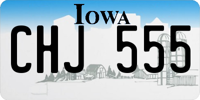 IA license plate CHJ555