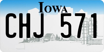 IA license plate CHJ571