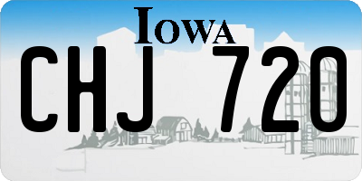IA license plate CHJ720