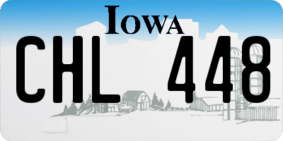 IA license plate CHL448