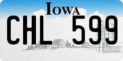 IA license plate CHL599