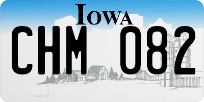 IA license plate CHM082