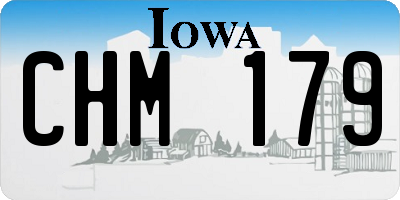 IA license plate CHM179