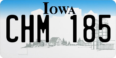 IA license plate CHM185