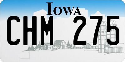 IA license plate CHM275