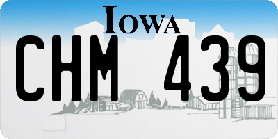 IA license plate CHM439