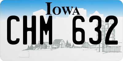 IA license plate CHM632