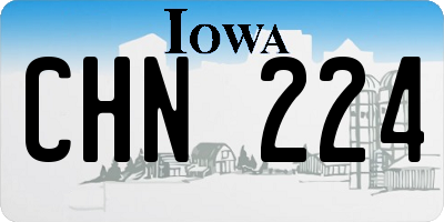IA license plate CHN224