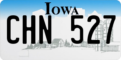 IA license plate CHN527