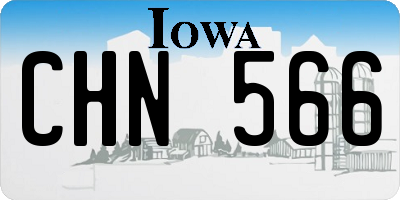 IA license plate CHN566