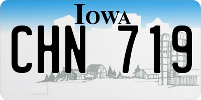 IA license plate CHN719