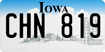 IA license plate CHN819