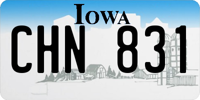 IA license plate CHN831