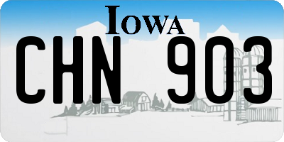 IA license plate CHN903