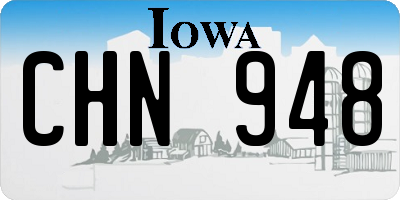 IA license plate CHN948