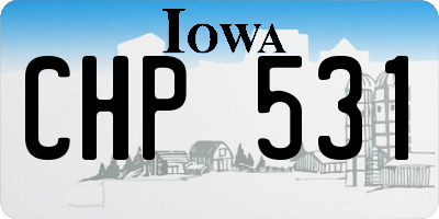IA license plate CHP531