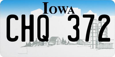 IA license plate CHQ372