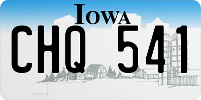 IA license plate CHQ541