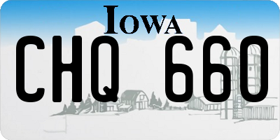 IA license plate CHQ660