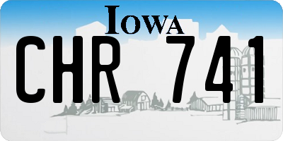 IA license plate CHR741