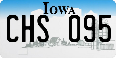 IA license plate CHS095