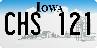 IA license plate CHS121