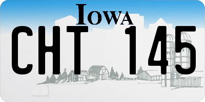 IA license plate CHT145