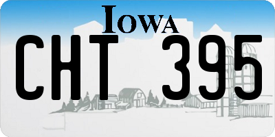 IA license plate CHT395