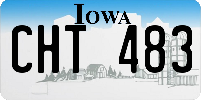 IA license plate CHT483