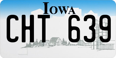 IA license plate CHT639