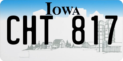 IA license plate CHT817